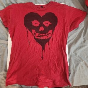 Misfits Shirt Size M Red